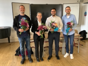 Die Referenten beim Projekttag "Umgang mit dem Tod"