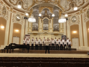 Der Männerchor beim internationalen Festival in Salzburg