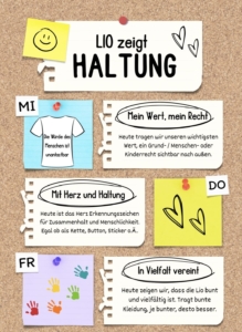 Plakat für die "Motto-Tage"