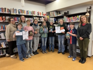 Die Klassensiegerinnen und -sieger beim Vorlesewettbewerb
