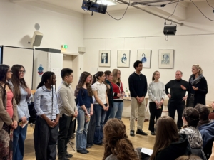 Die Musikerinnen und Musiker, die den Abend zu den "vergessenen Heldinnen" in der Aula der Lio gestalteten. 