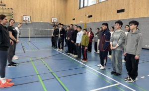 Die Gäste aus Wenzhou in der Ballsporthalle 