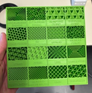 Füllungen bei Strukturen aus dem 3D-Drucker