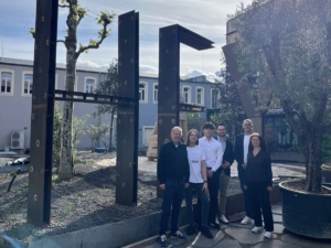 Foto von links nach rechts: Dr. Wolfgang Lust, Leander Heymer, David Pfister, Dr. Marius van den Boom, Patrick Röder und Dr. Christina Zinecker